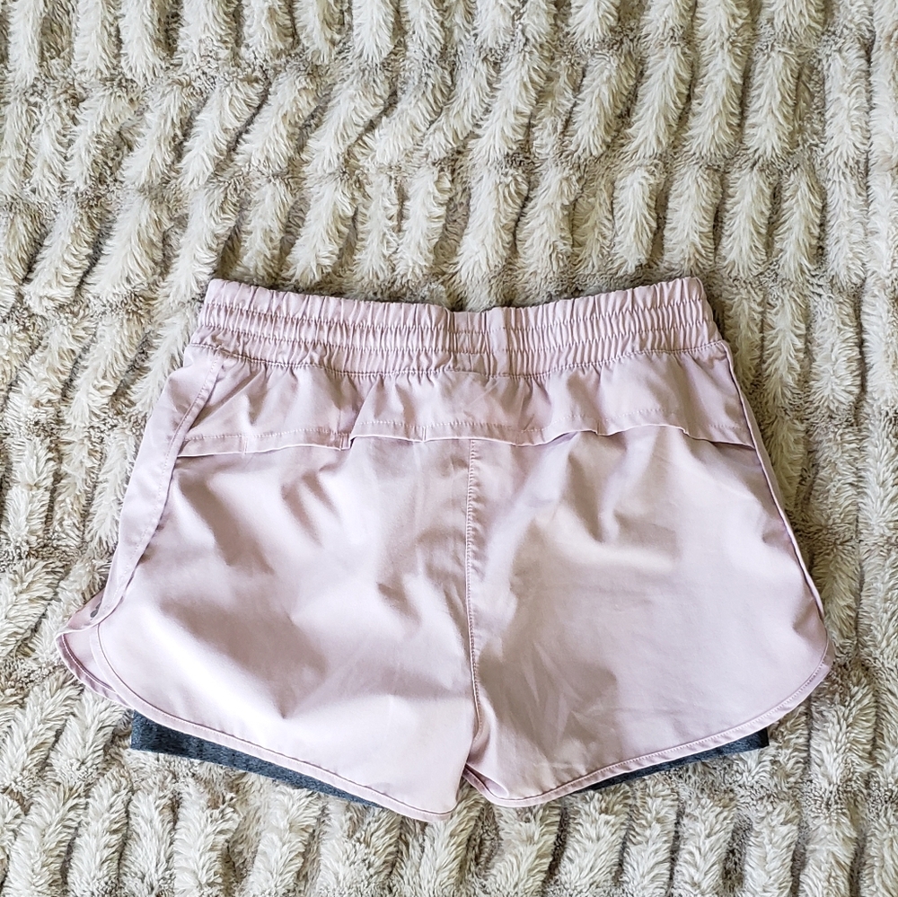 MPG womens shorts size Small pink and gray